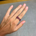 Pierścionek pleciony z rubinem – Kamień Energii i Pewności Siebie