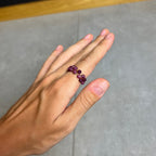 Pierścionek pleciony z rubinem – Kamień Energii i Pewności Siebie