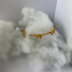 Talizman Obfitości i Pasji – Złota Bransoletka z Kamieniami Naturalnymi Rubin, Cytryn i Kryształ Górski