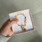 Bransoletka z Cytrynem na pieniądze i sukces zawodowy – Talizman Obfitości z zapięciem Toggle