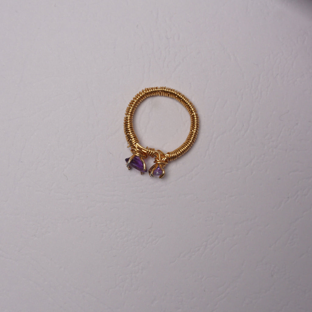Amethyst” – pierścionek z ametystem