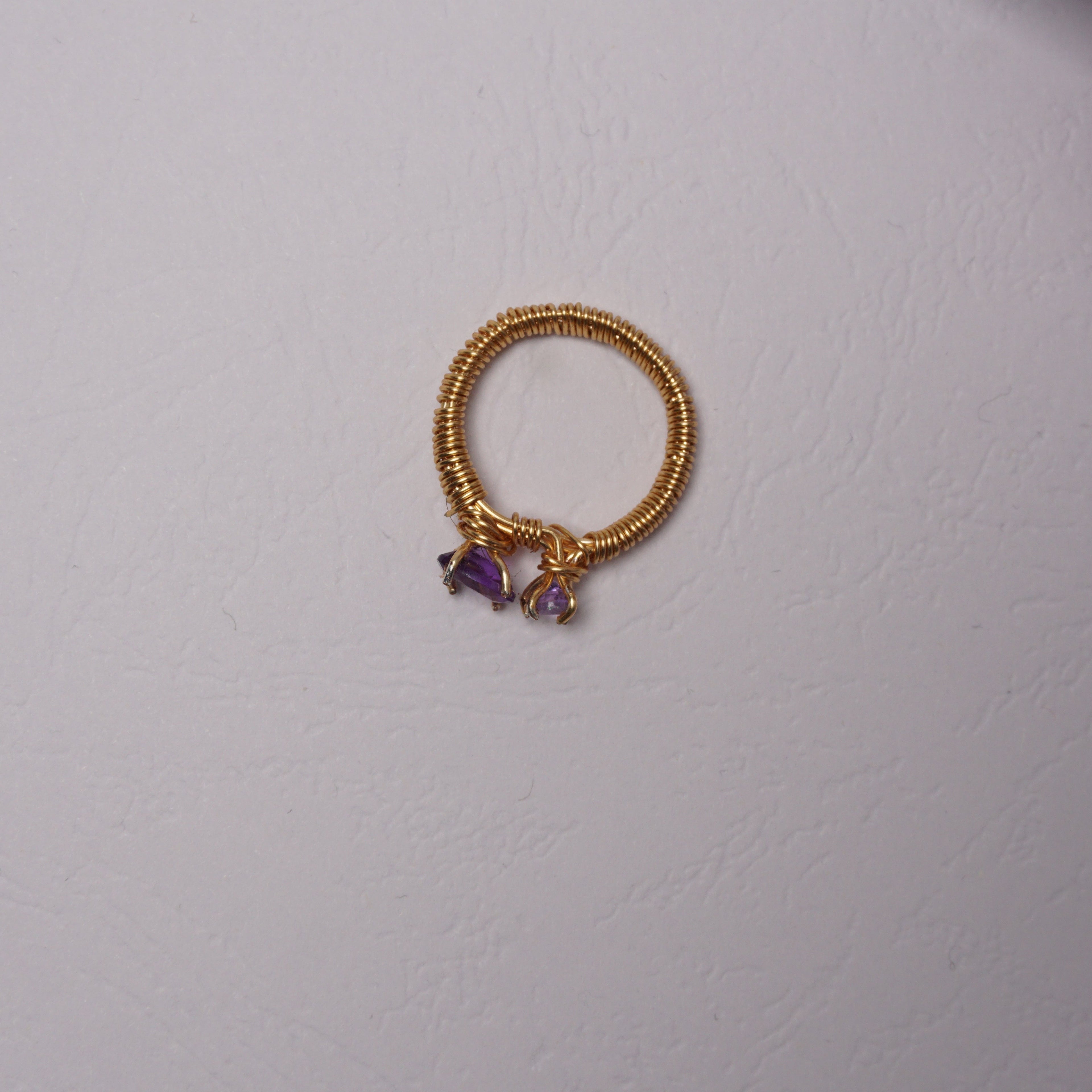 Amethyst” – pierścionek z ametystem