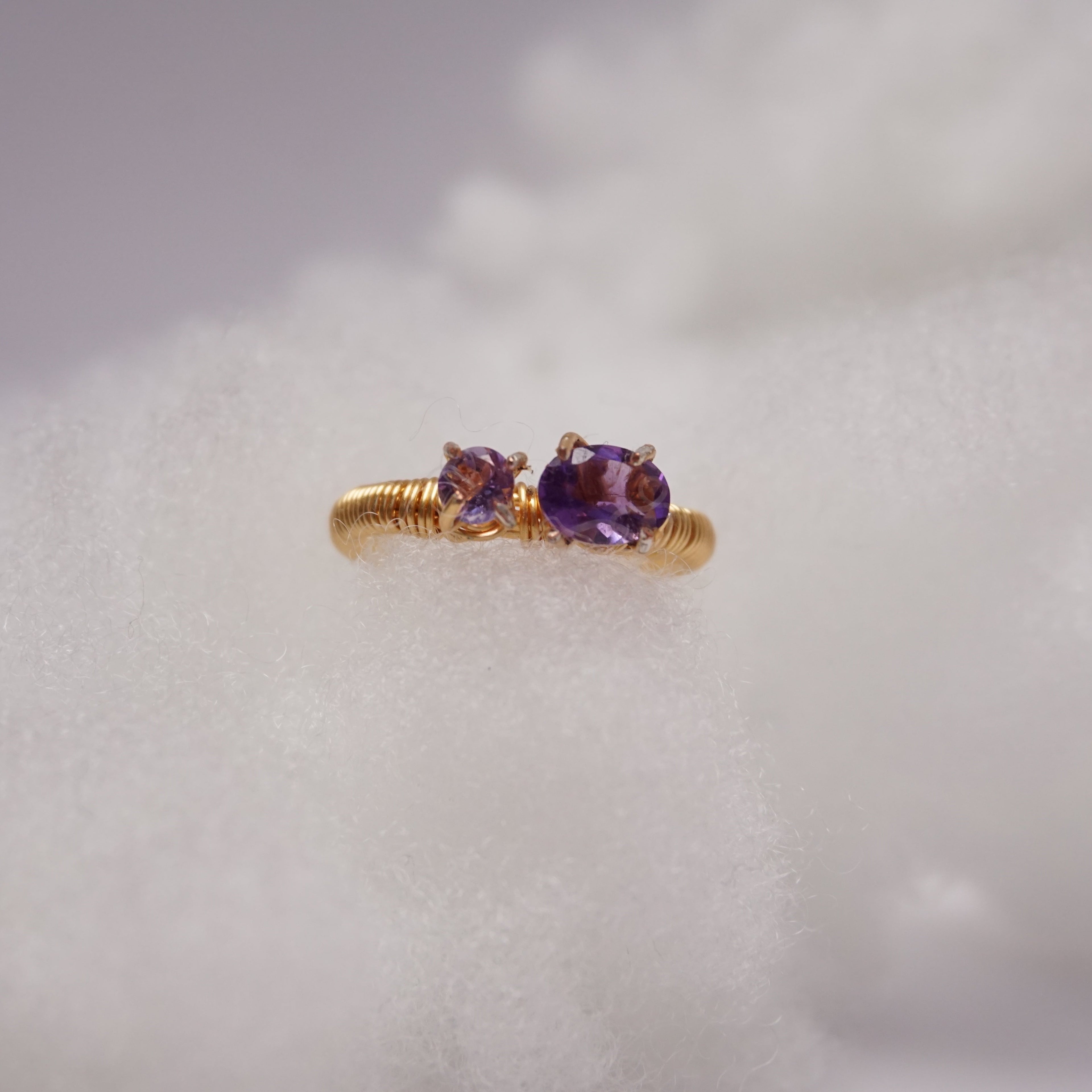 Amethyst” – pierścionek z ametystem