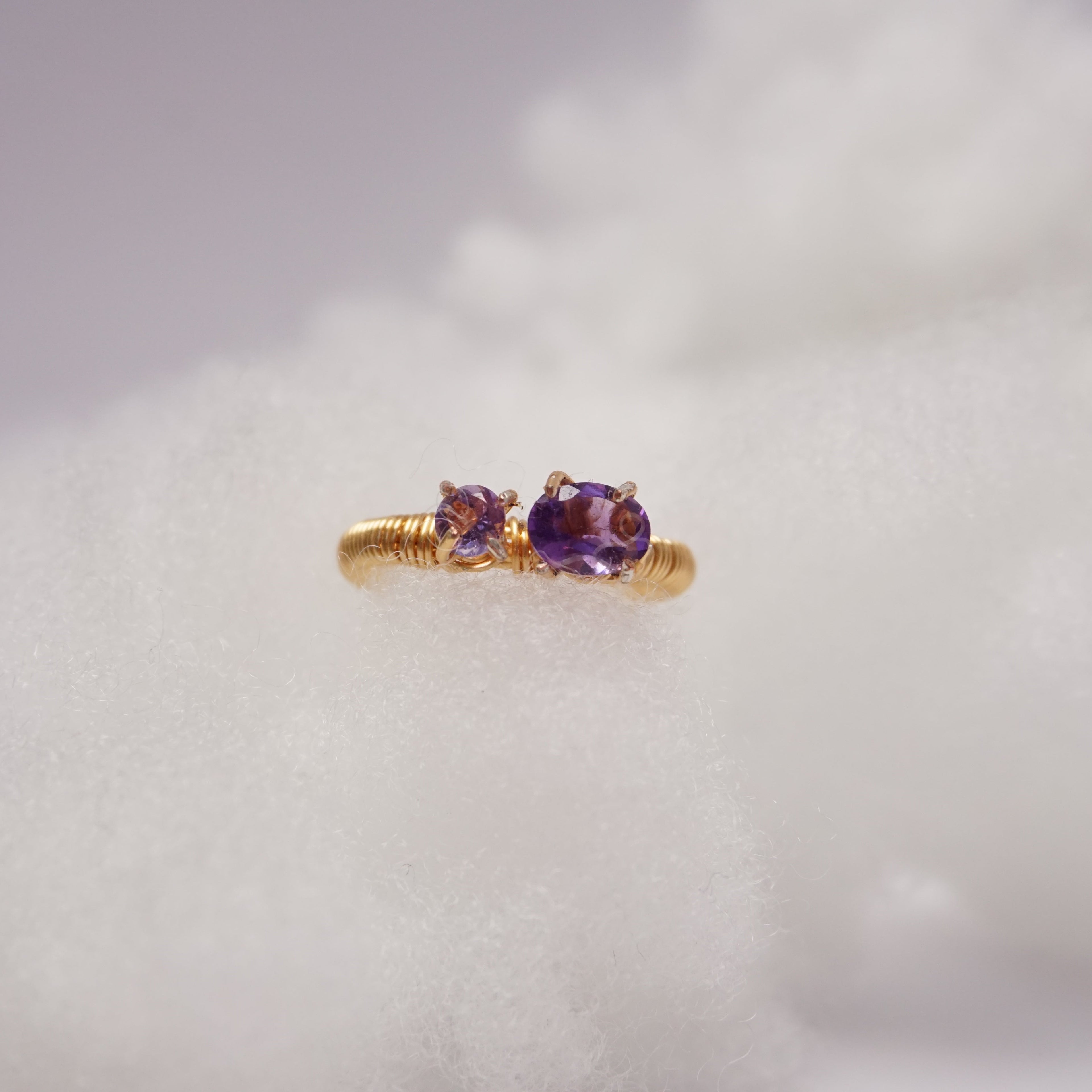 Amethyst” – pierścionek z ametystem