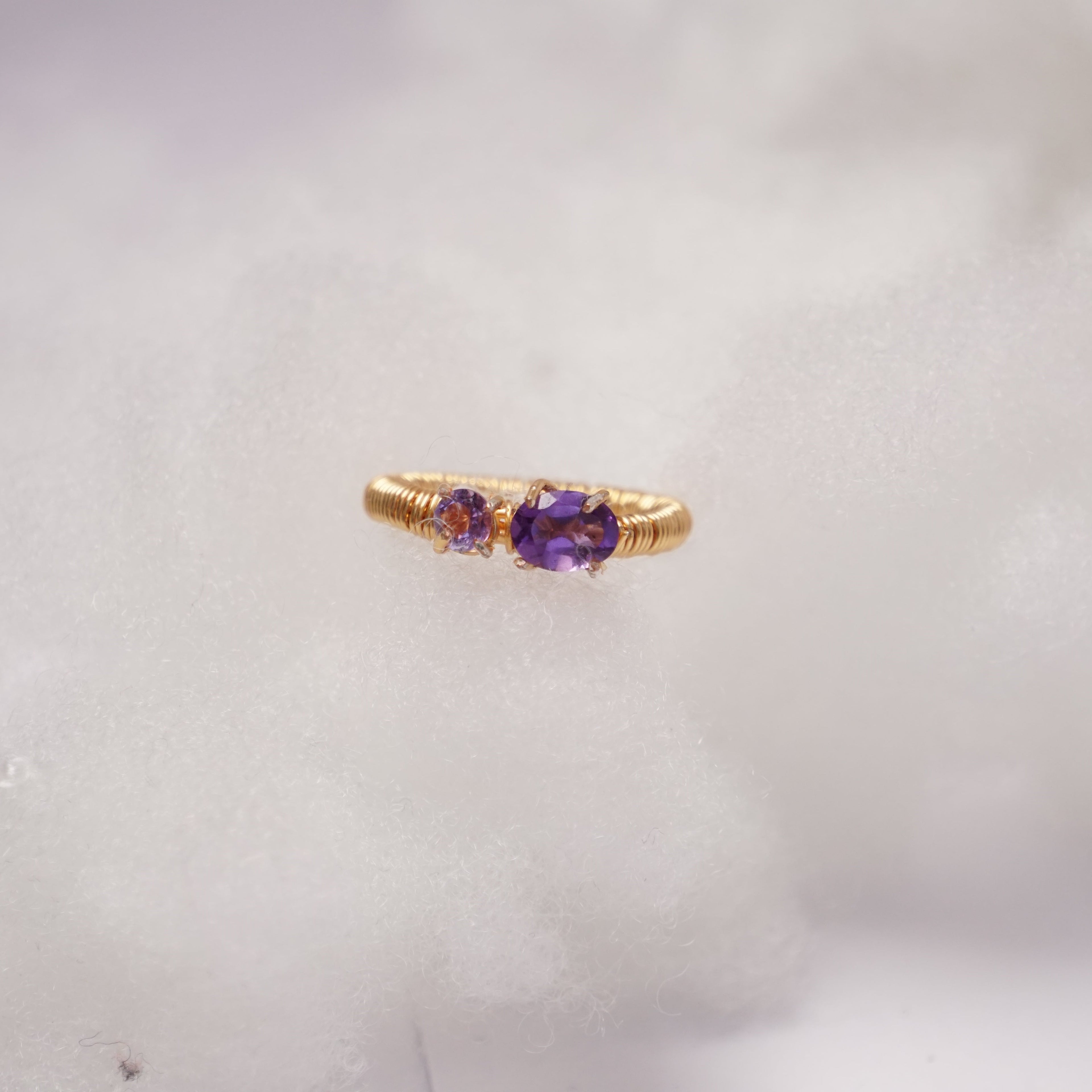 Amethyst” – pierścionek z ametystem