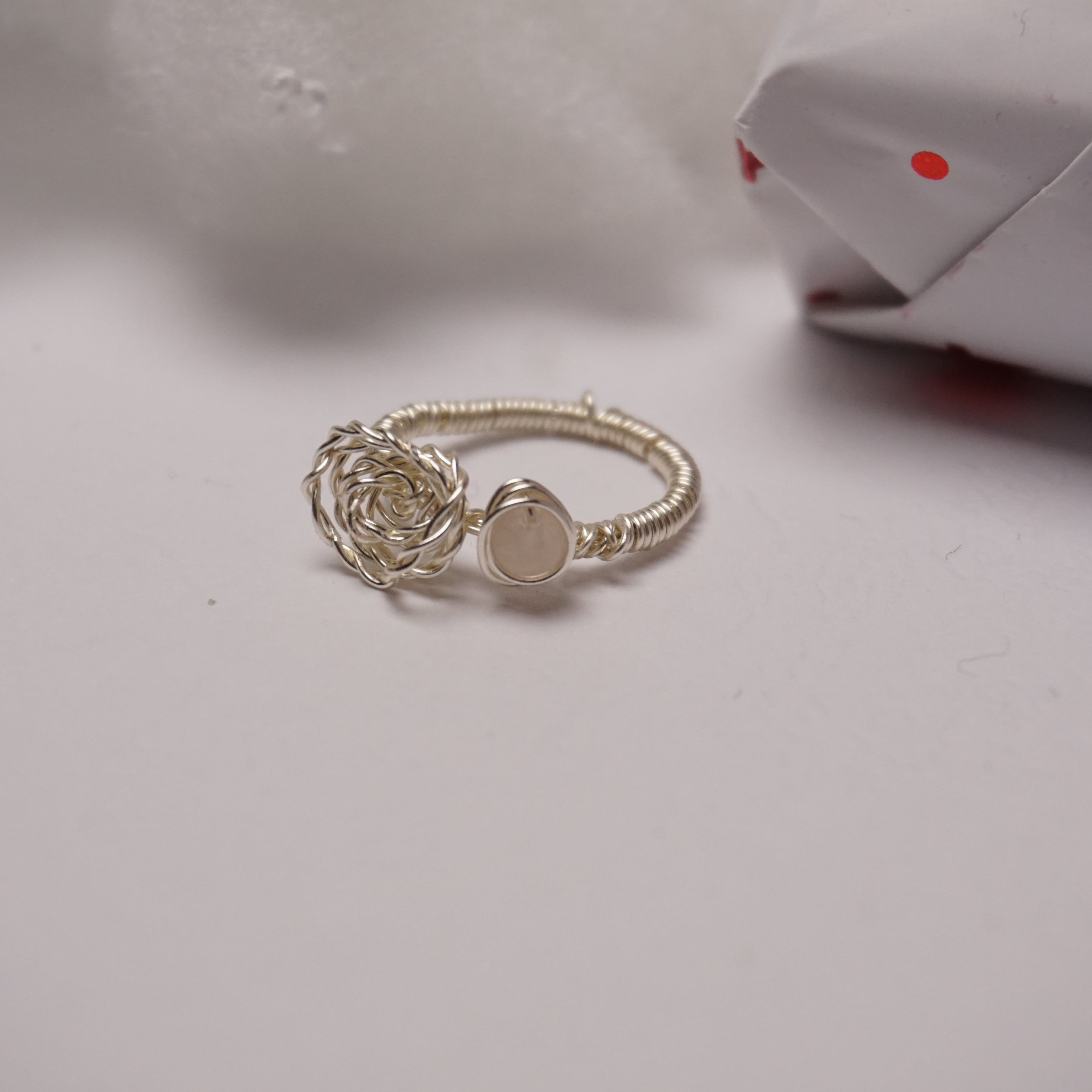 Pierścionek ,,ROSA'' Kwarc Różowy