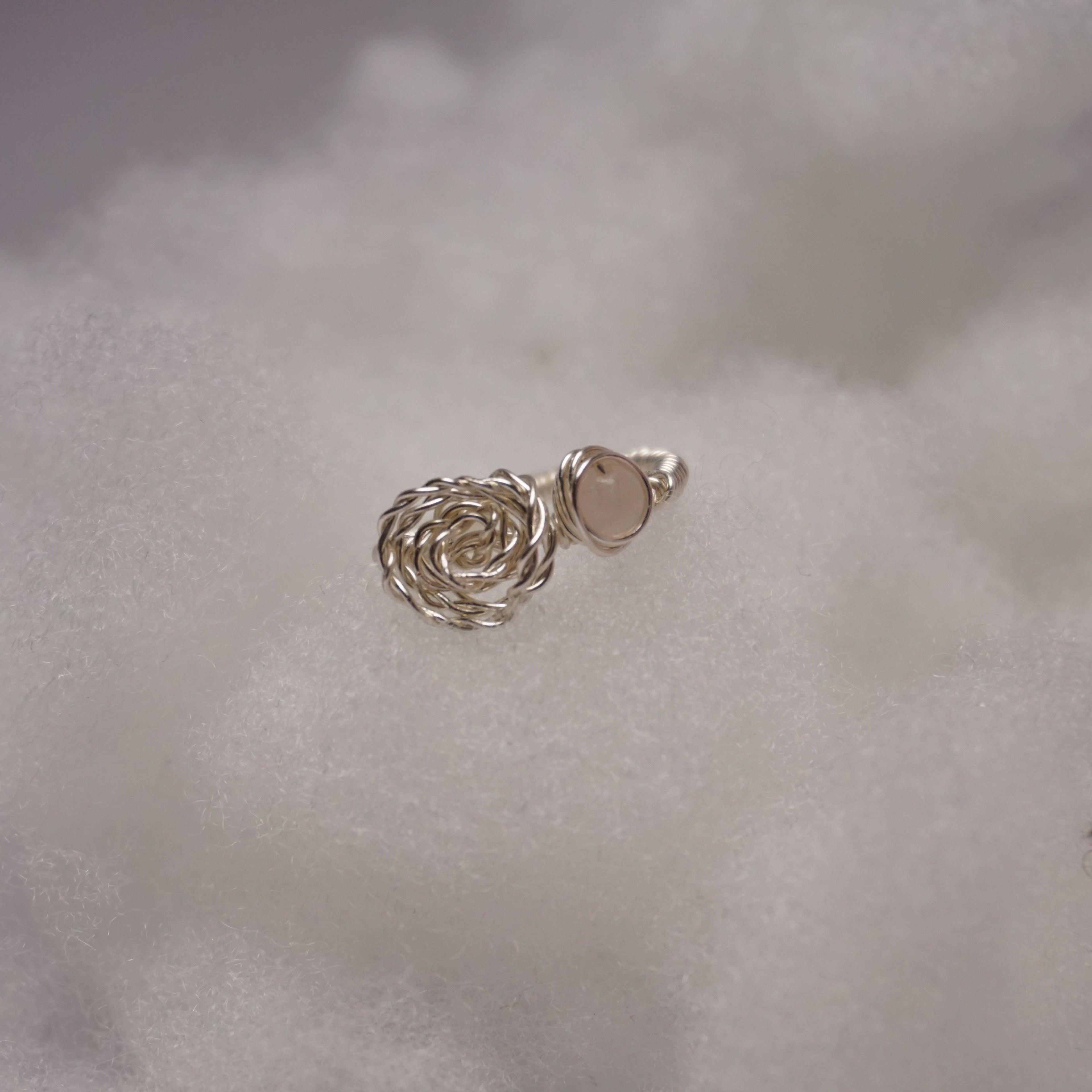 Pierścionek ,,ROSA'' Kwarc Różowy