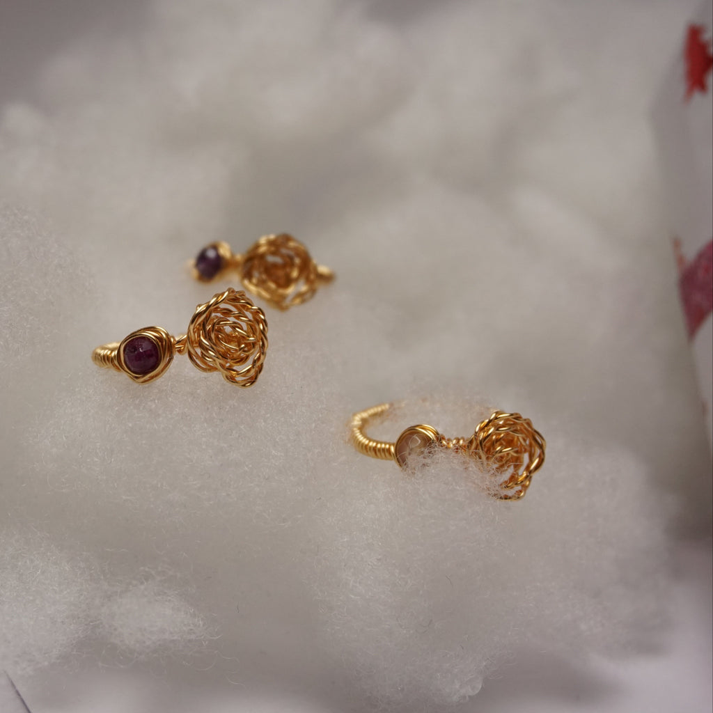 Pierścionek ,,ROSA'' Rubin