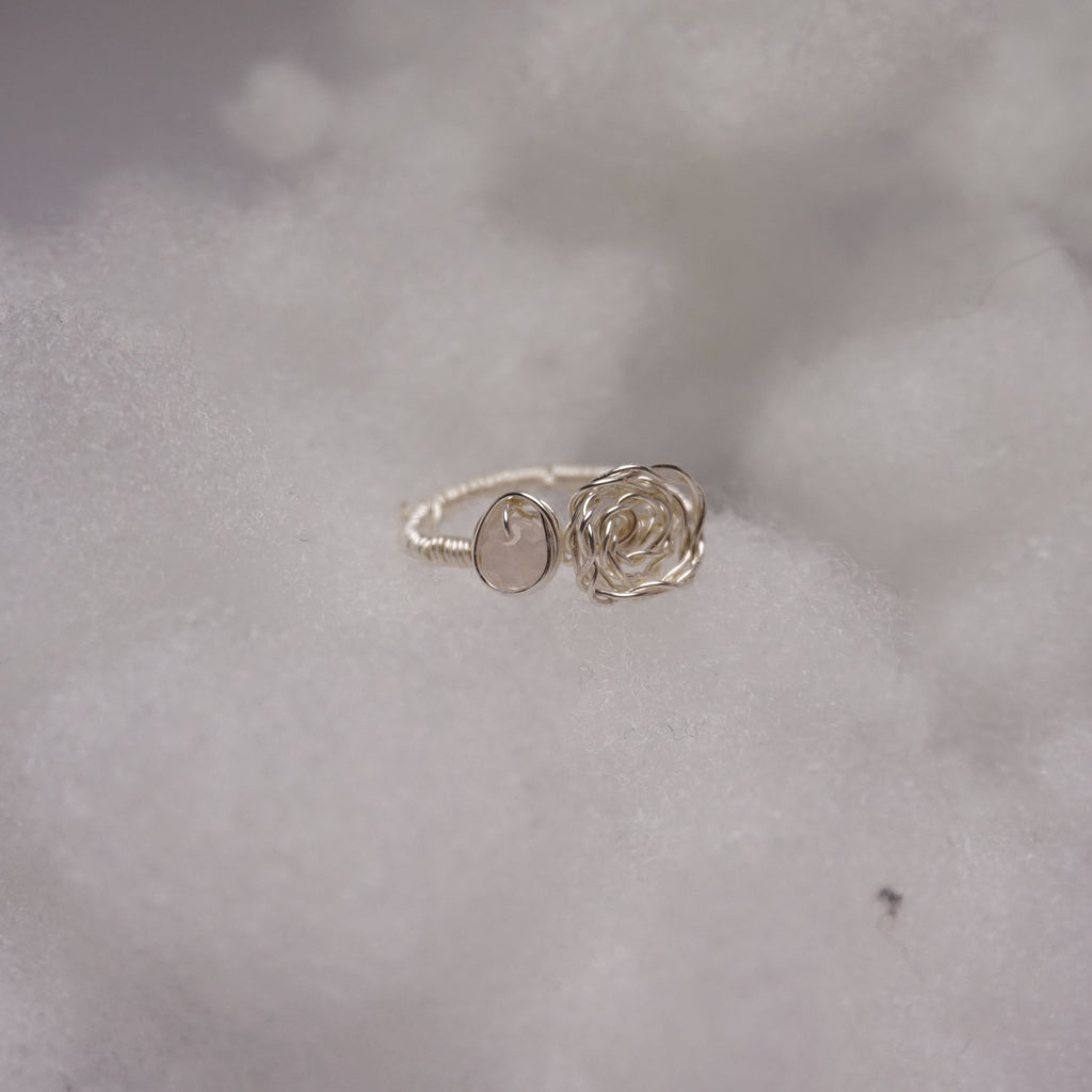 Pierścionek ,,ROSA'' Kryształ Górski