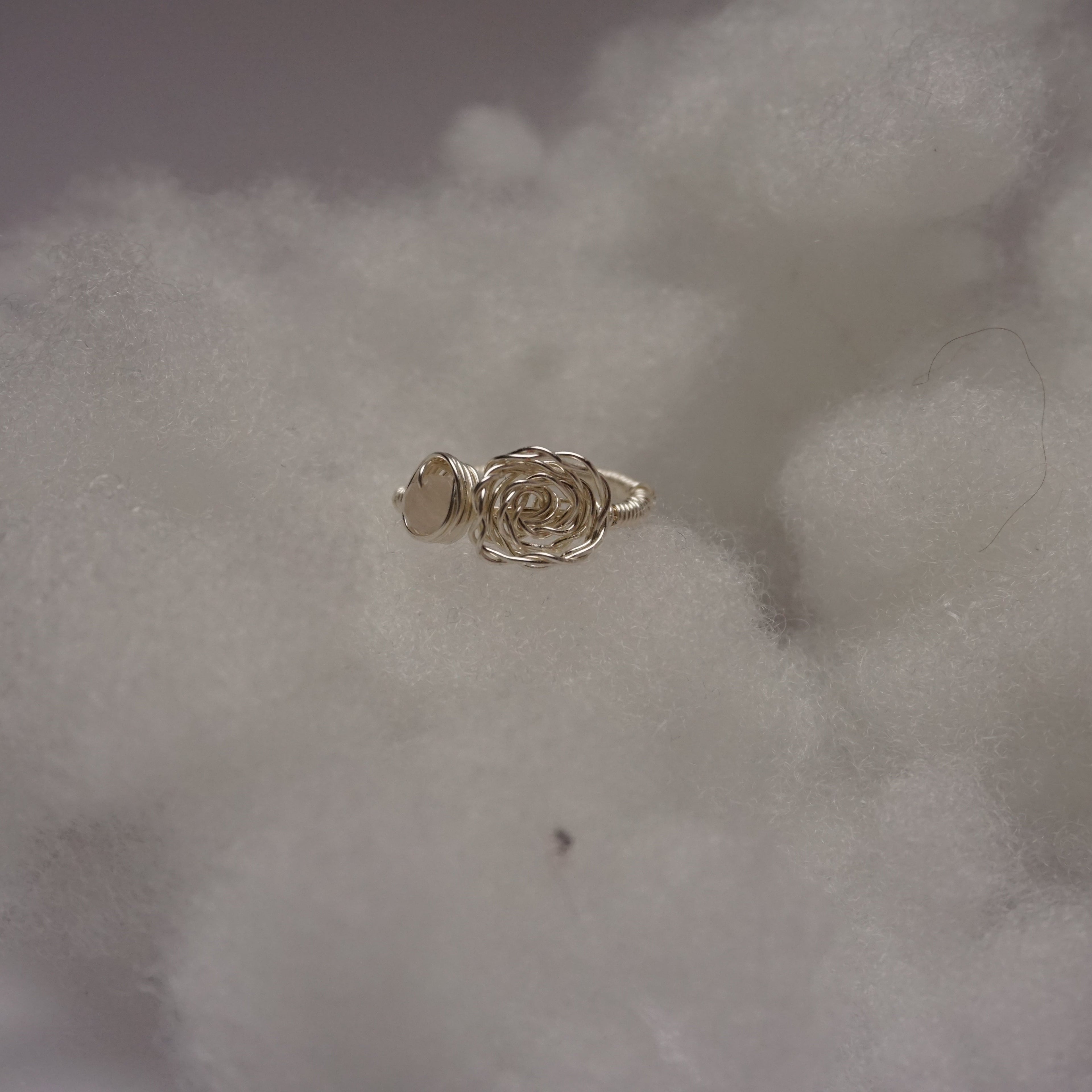 Pierścionek ,,ROSA'' Kryształ Górski