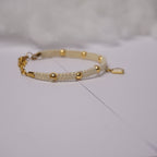 Bransoletka sznurkowa- Cytryn