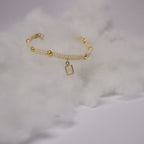 Bransoletka sznurkowa- Cytryn