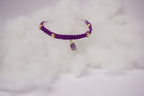 Bransoletka sznurkowa- Ametyst